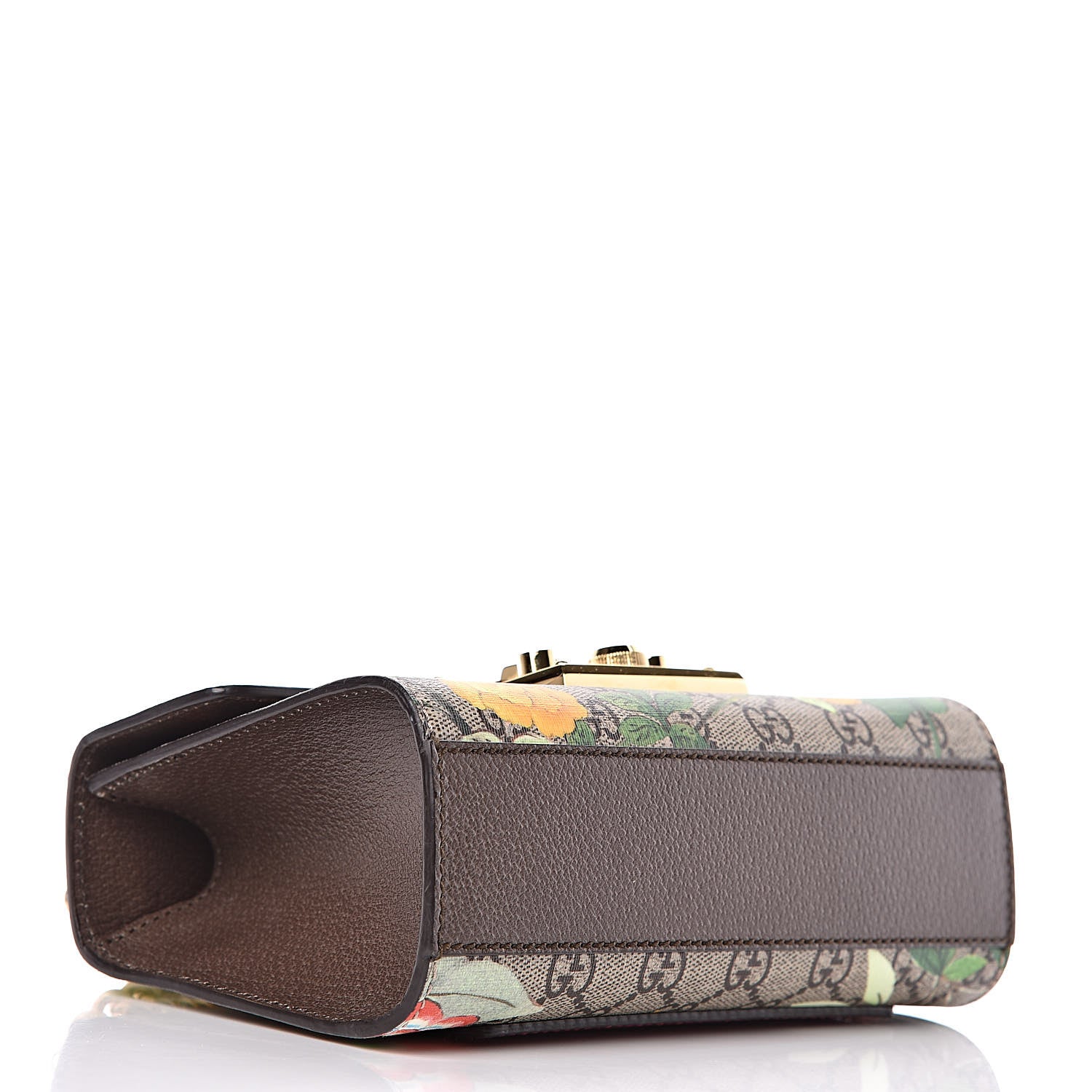Gucci GG Supreme Monogram Tian Small Padlock Shoulder Bag Beige Multicolor New Acero 4 of 13