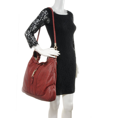 Gucci Amazon Leather Large New Jackie Hobo Red 2 of 7