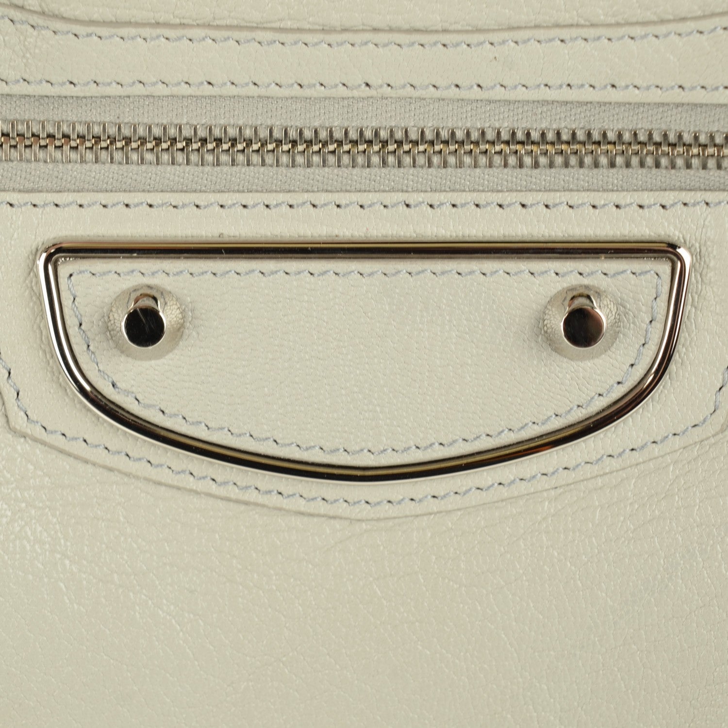 Balenciaga Chevre Silver Metallic Edge Hardware Town Gris Perle 12 of 13