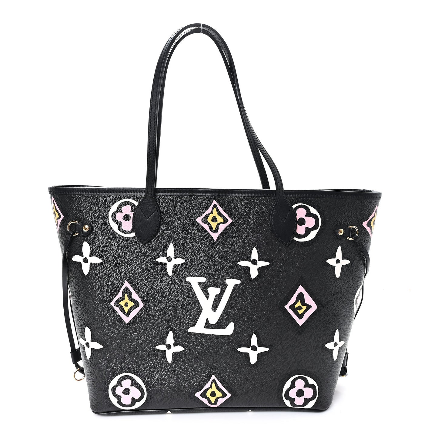Monogram Giant Wild at Heart Neverfull MM Black