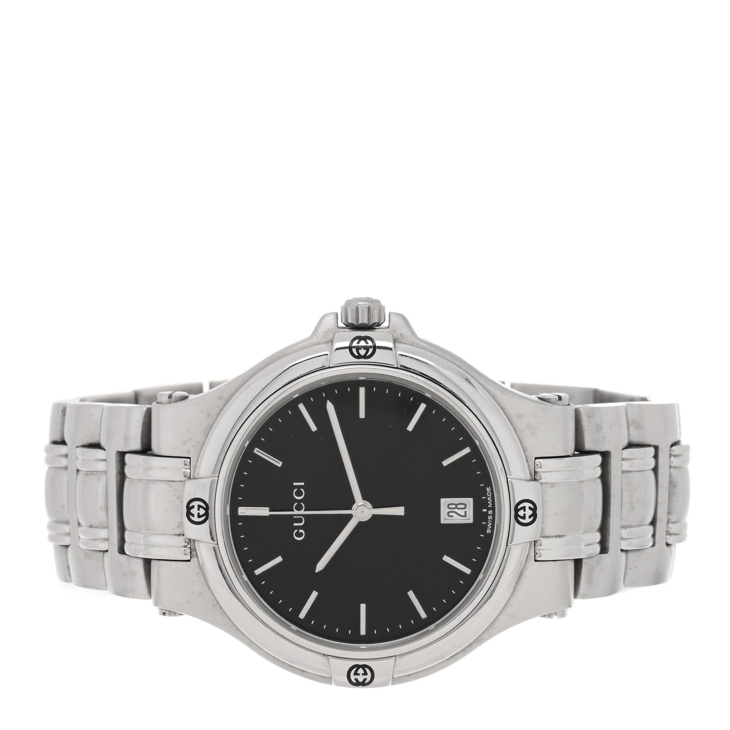 Gucci Stainless Steel 35mm 9040M Quartz Watch Black 2 of 4