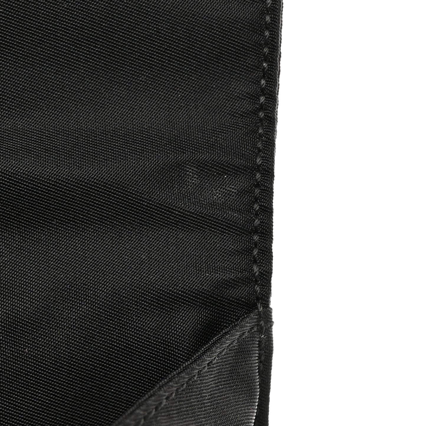 Nylon Flap Messenger Bag Black