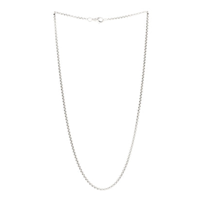 David Yurman Sterling Silver 2.5mm Small Box Chain Necklace 20" 3 of 4