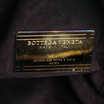 Bottega Veneta Snakeskin Burnished Intrecciato Bisanzio Tote 7 of 9