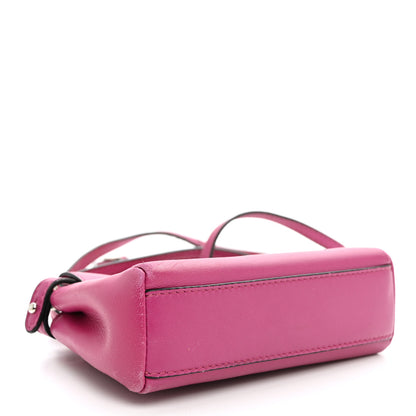 Fendi Nappa Micro Peekaboo Iconic Satchel Magenta 4 of 9