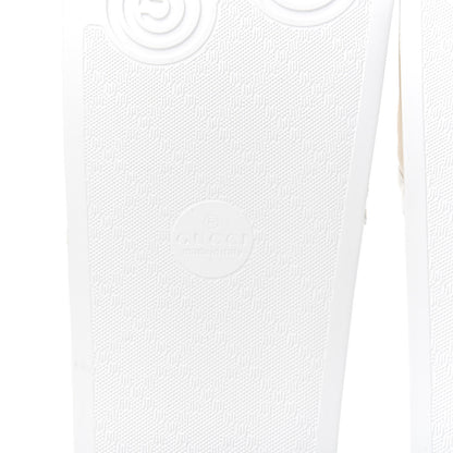 Gucci Canvas Worldwide Mens Pursuit Slide Sandals 10 White 6 of 8