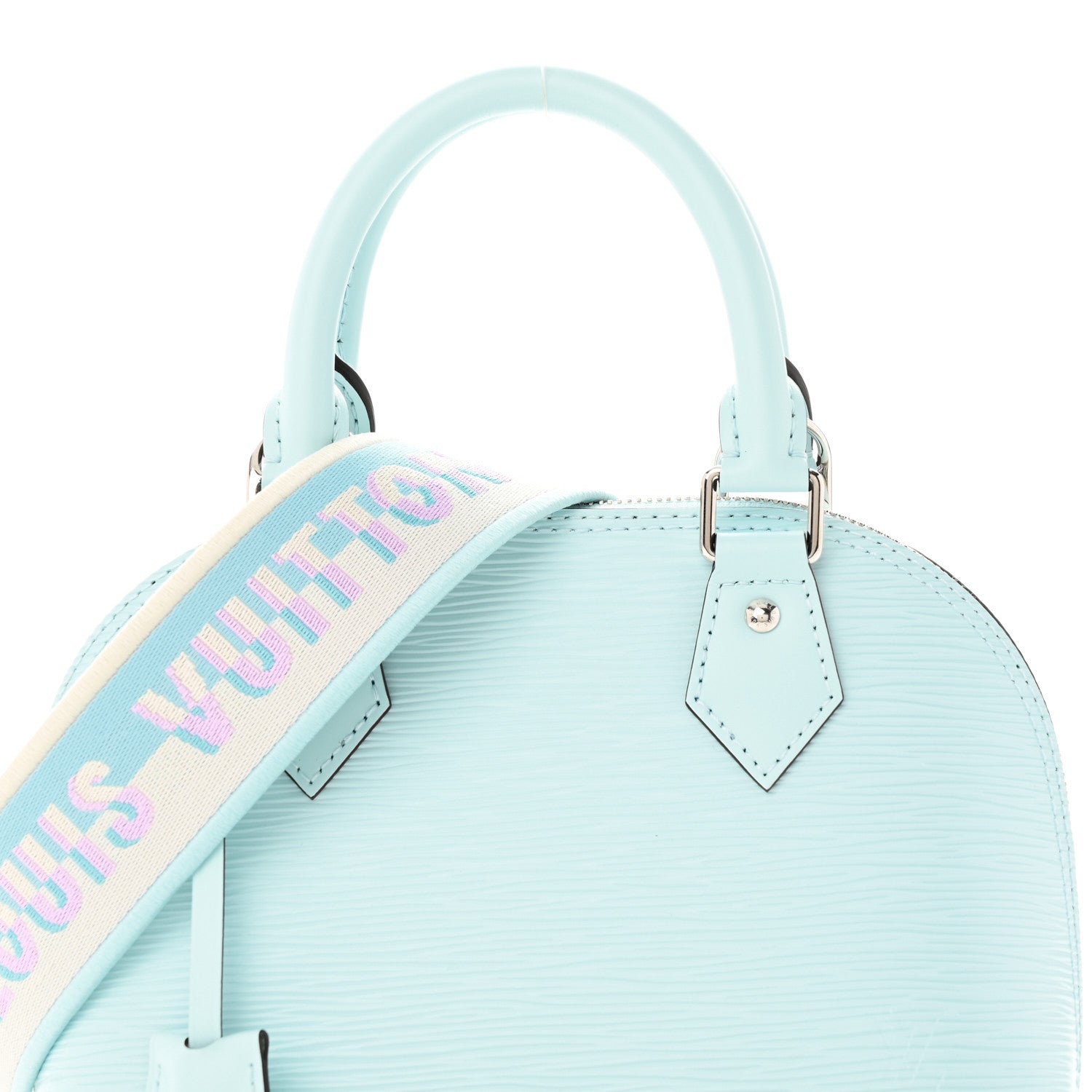 Louis Vuitton Epi Jacquard Alma BB Lagoon Blue 7 of 9