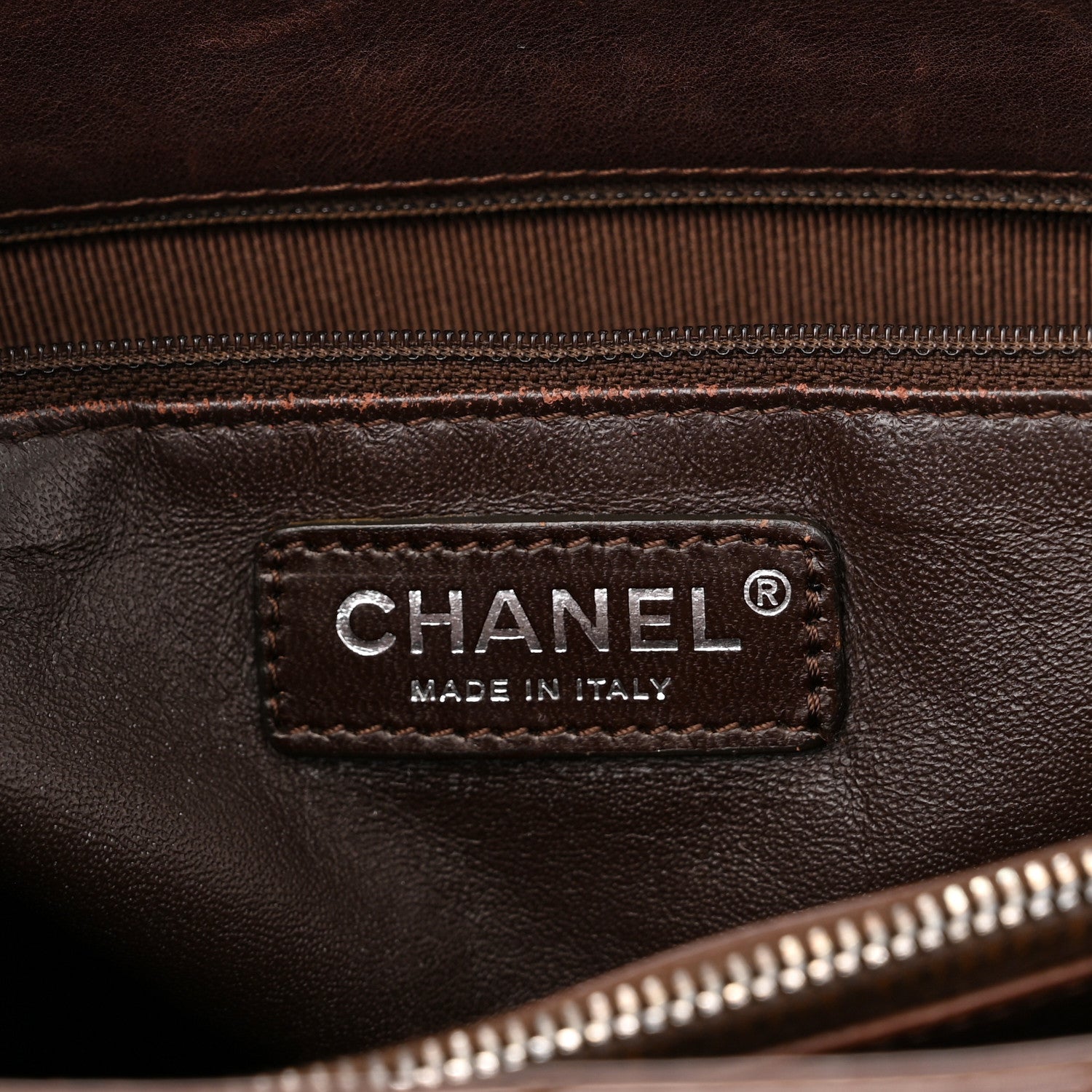Chanel Lambskin Quilted Tote Brown 5 of 11