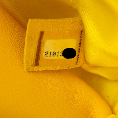 Chanel Patent Quilted Mini Pocket Box Yellow 7 of 7