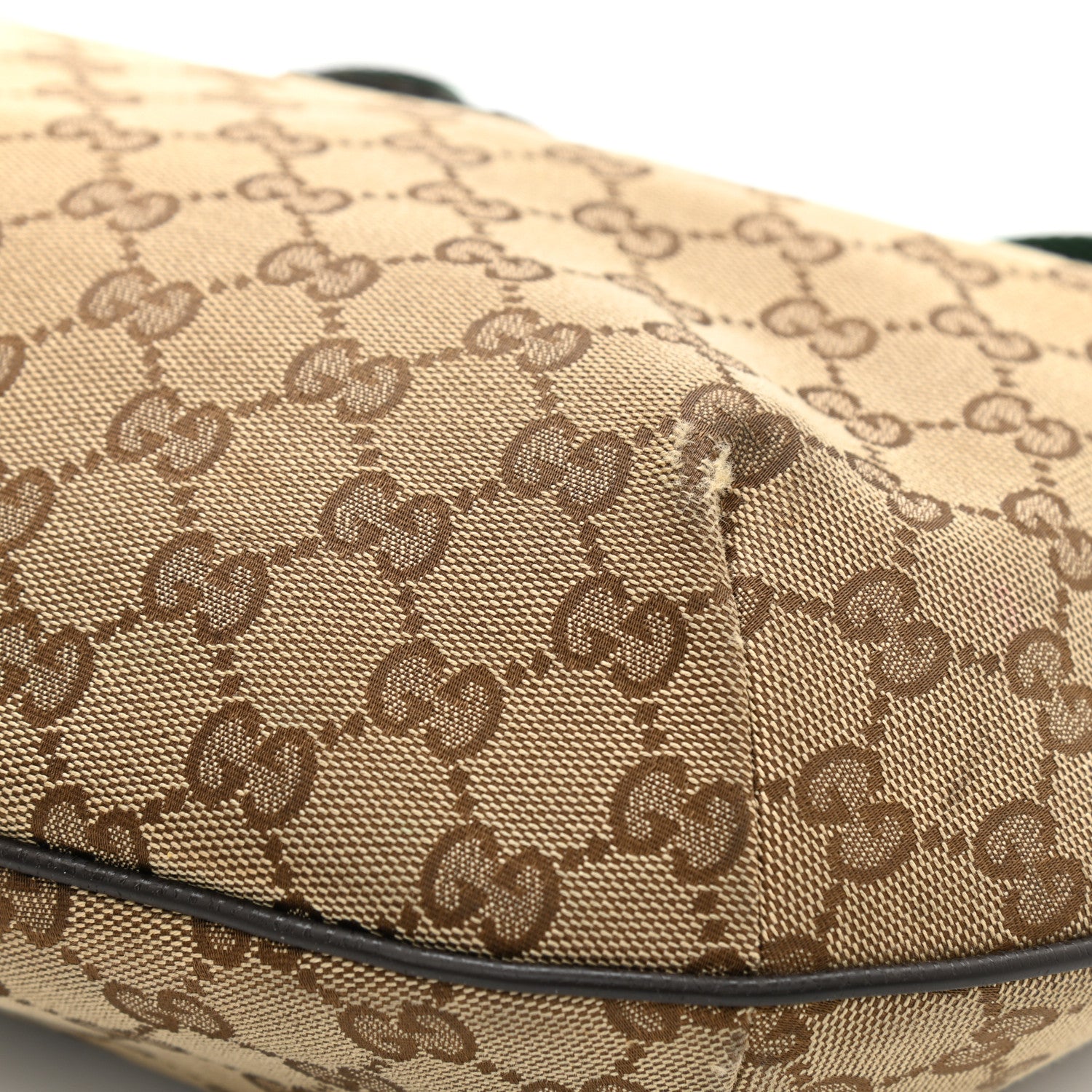 Gucci Monogram Web Medium Half Moon Hobo Dark Brown 11 of 11