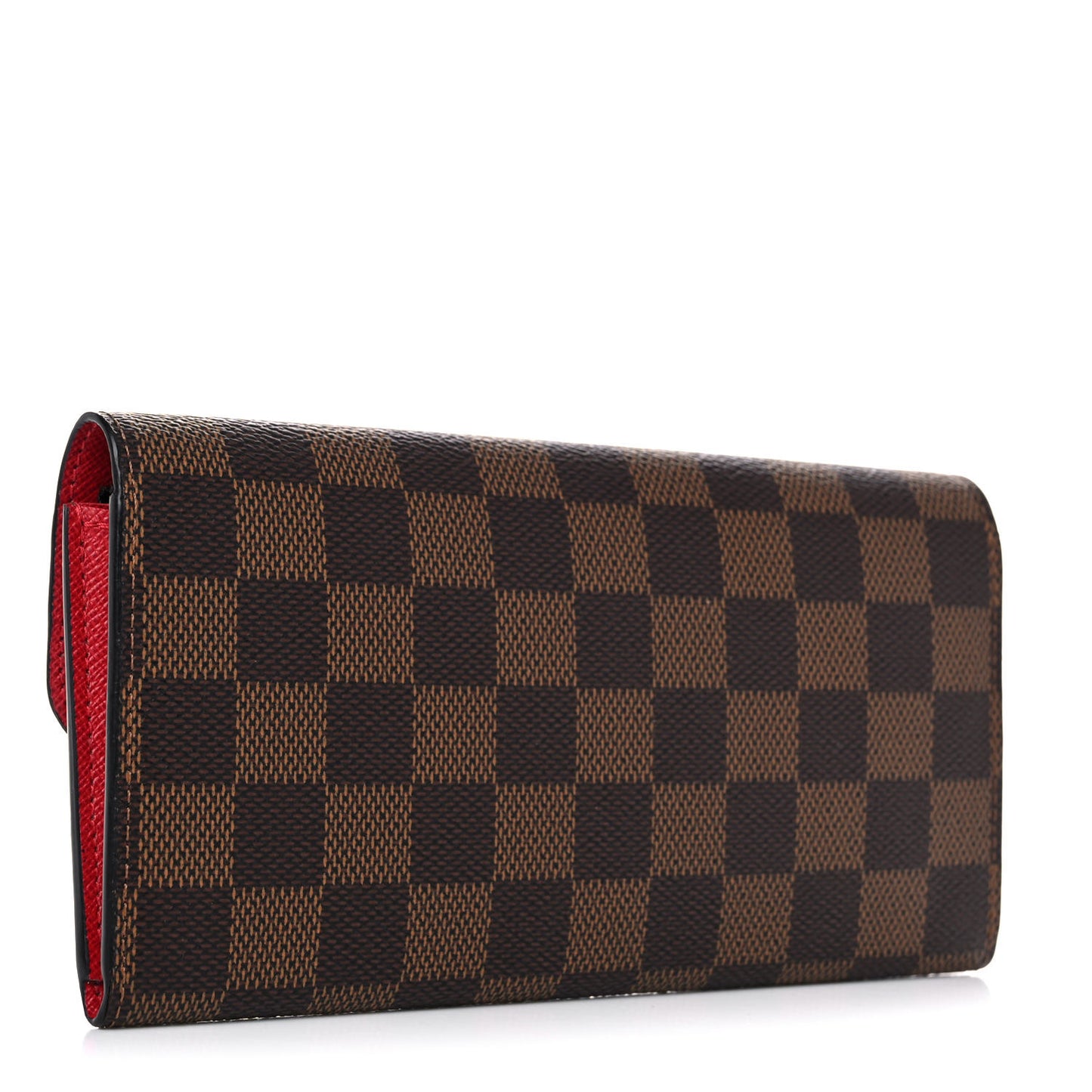 Damier Ebene Emilie Wallet Red