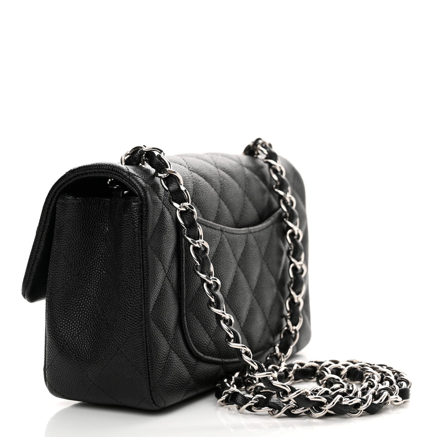Chanel Caviar Quilted Mini Rectangular Flap Black 3 of 12