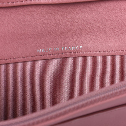 Chanel Lambskin Quilted Yen Wallet Pink 6 of 9