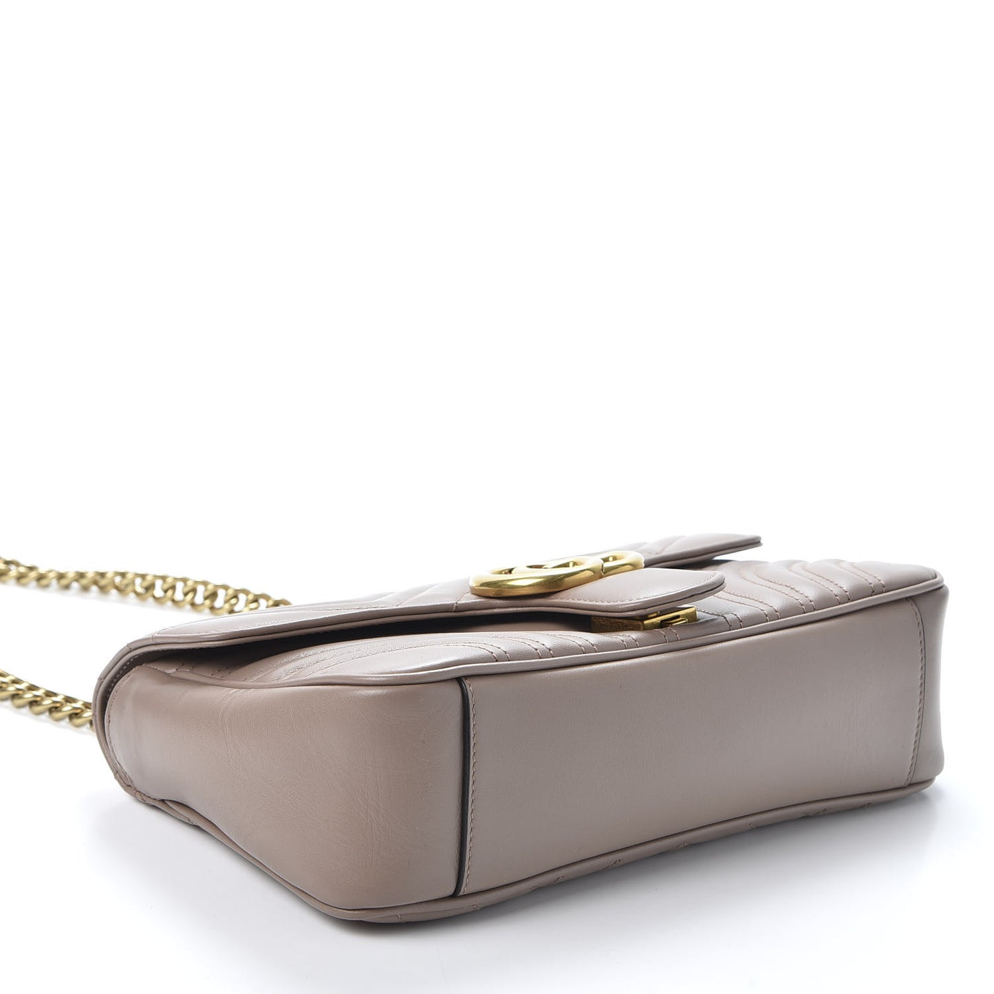 Calfskin Matelasse Small GG Marmont Shoulder Bag Porcelain Rose