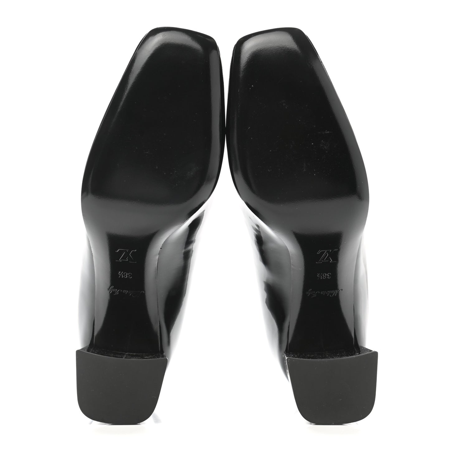 Patent Calfskin Madeleine Pumps 38.5 Black