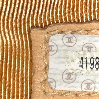 Chanel Vinyl Stitched XL Weekender Beige 7 of 15