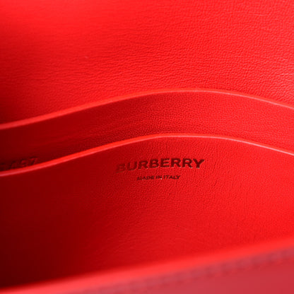Burberry Smooth Calfskin Small Two Tone Grace Bag Red 6 of 12
