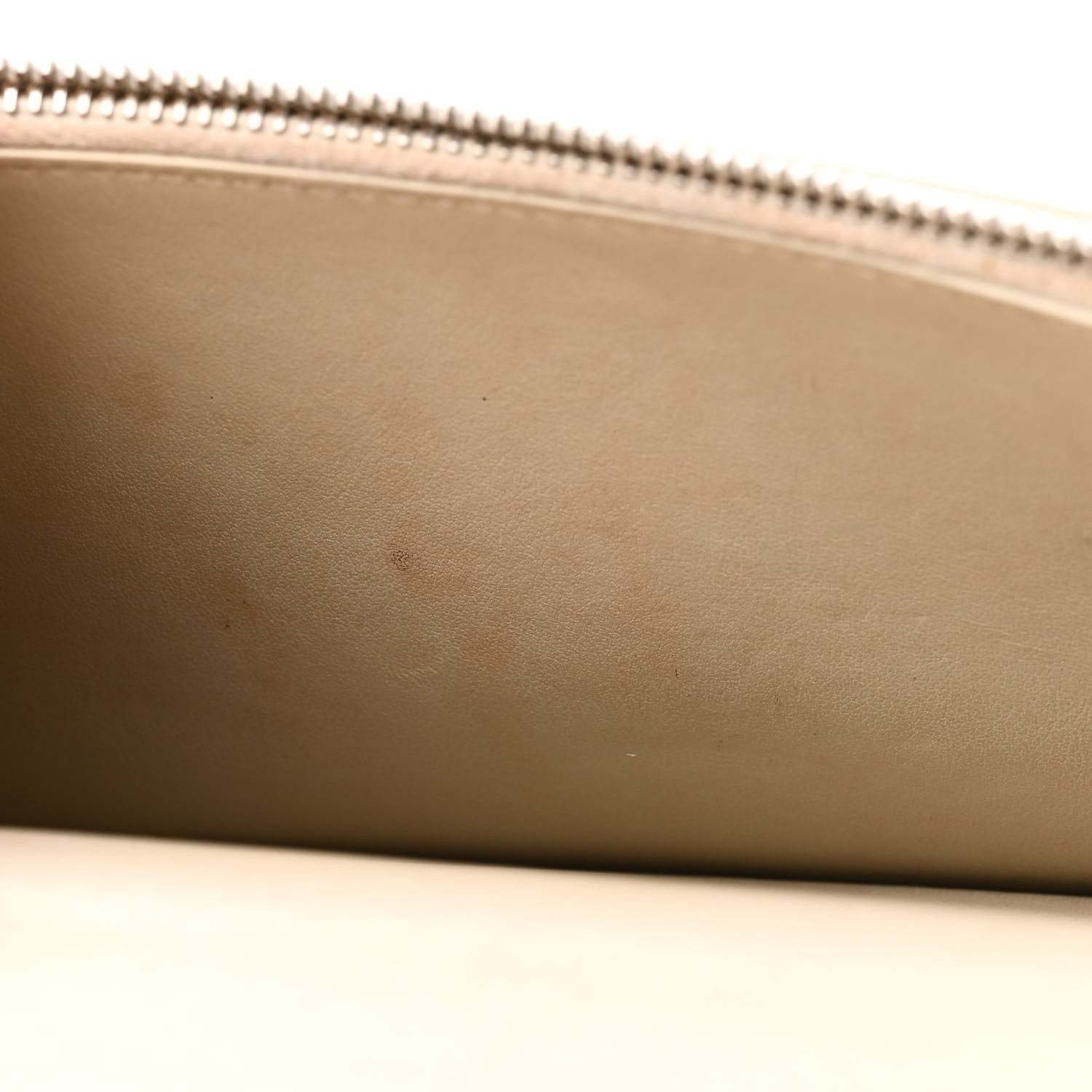 Saint Laurent Calfskin Crocodile Embossed Monogram Sunset Chain Wallet Blanc Vintage 7 of 10