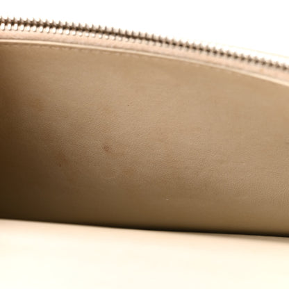 Saint Laurent Calfskin Crocodile Embossed Monogram Sunset Chain Wallet Blanc Vintage 7 of 10