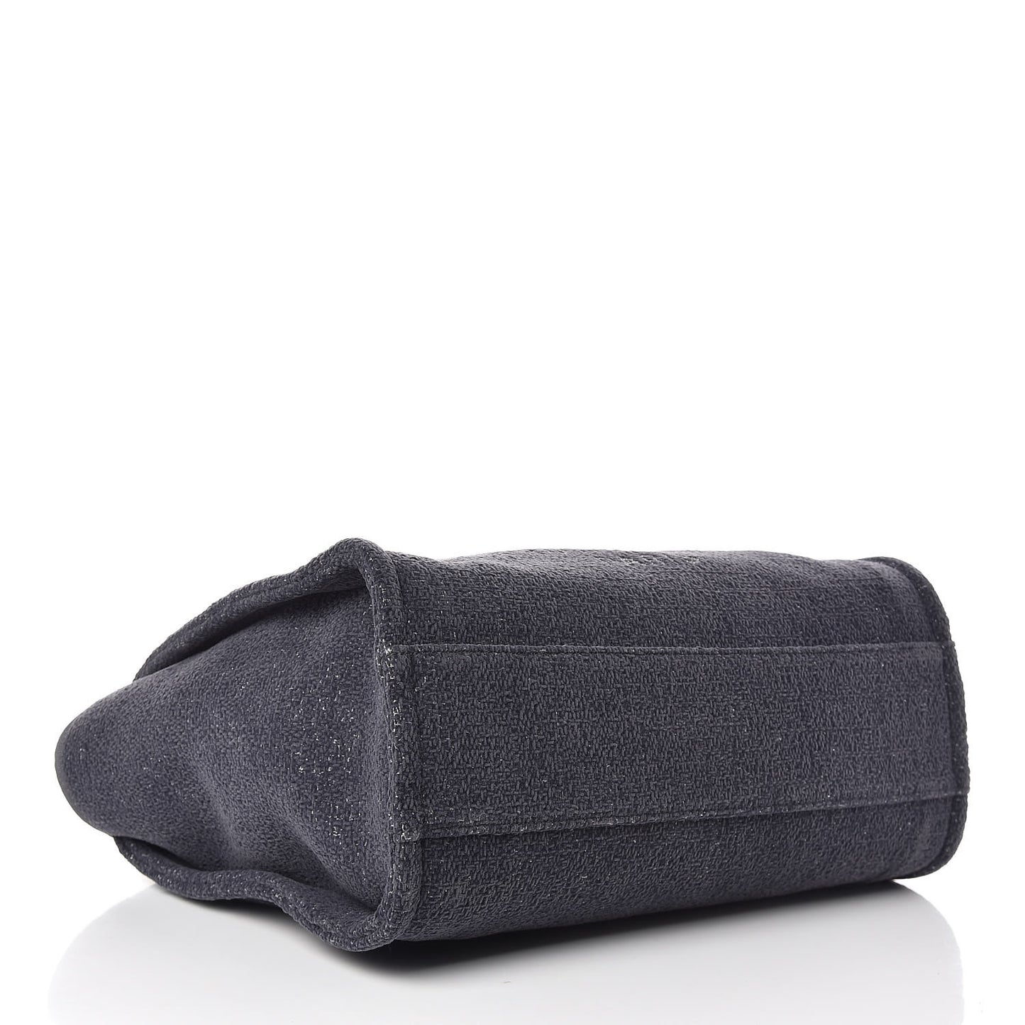 Lurex Boucle Small Deauville Tote Grey