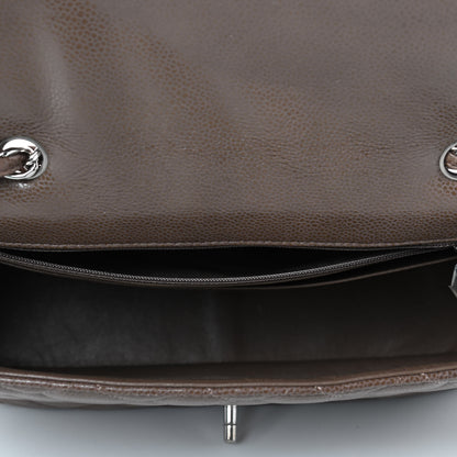 Chanel Caviar Quilted Jumbo Single Flap Brown 4 of 4