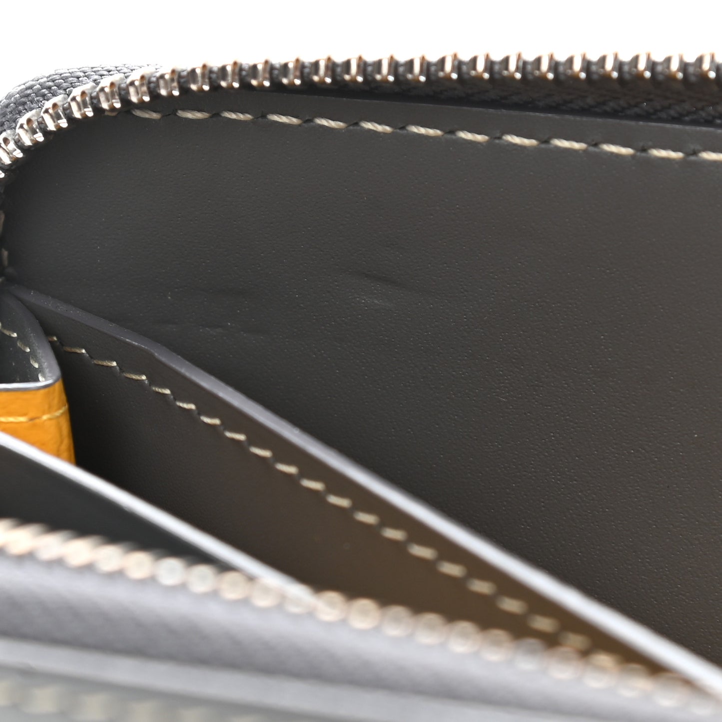 Goyardine Matignon Zip Around GM Wallet Grey