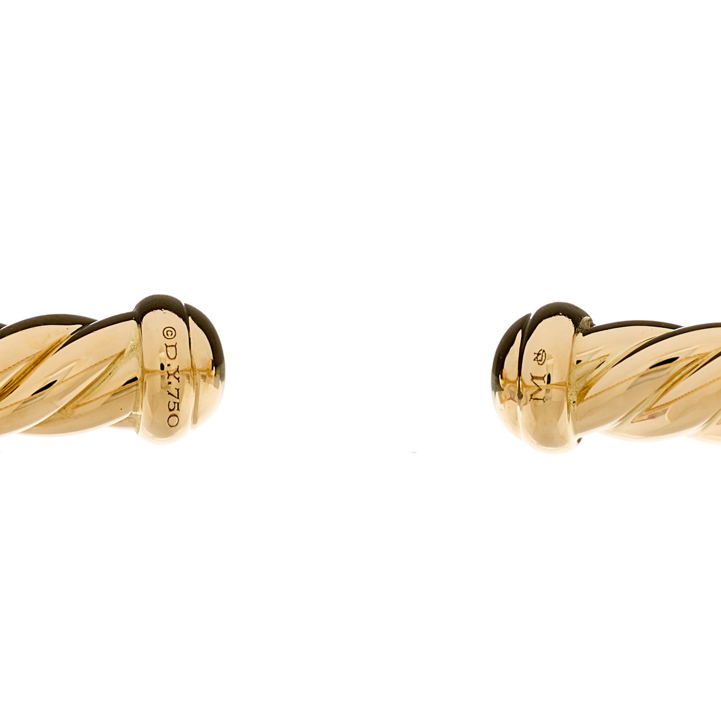 18K Yellow Gold 4mm Cablespira Bracelet