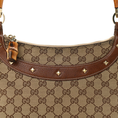 Gucci Monogram Bamboo Anita Top Handle Bag Brown 8 of 11