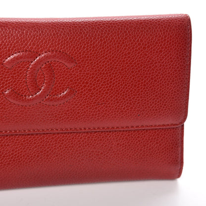 Chanel Caviar Timeless CC Large Flap Wallet Red 9 of 15