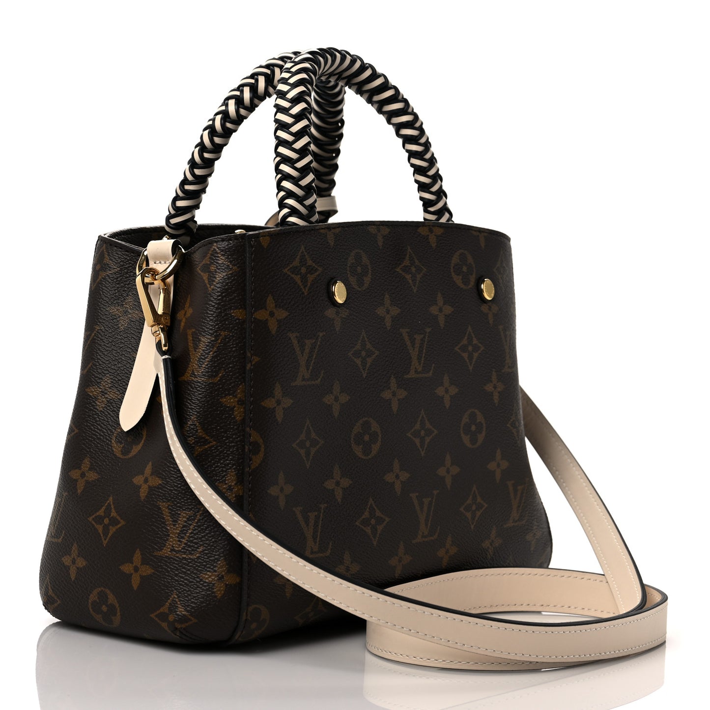 Monogram Braided Montaigne BB Creme Beige