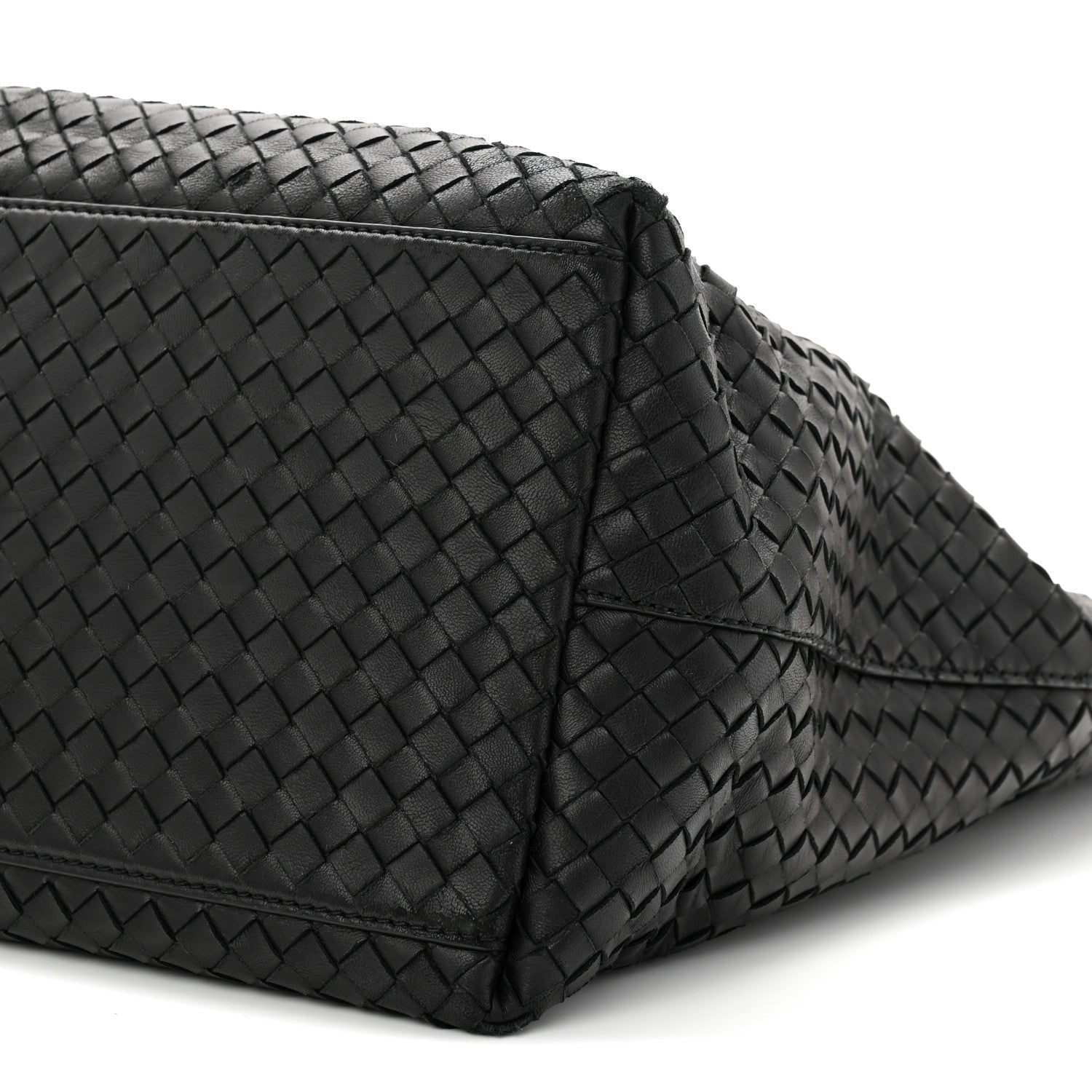 Bottega Veneta Ostrich Nappa Intrecciato Tote Black 10 of 11