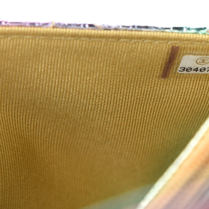 Chanel Metallic Goatskin Quilted 2.55 Reissue Wallet on Chain WOC Multicolor 10 of 12