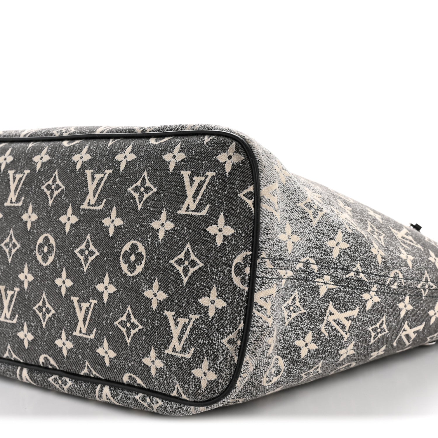 Louis Vuitton Denim Monogram Jacquard Neverfull MM  Grey 9 of 13