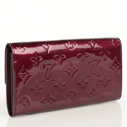 Louis Vuitton Vernis Sarah Wallet Rouge Fauviste 3 of 7