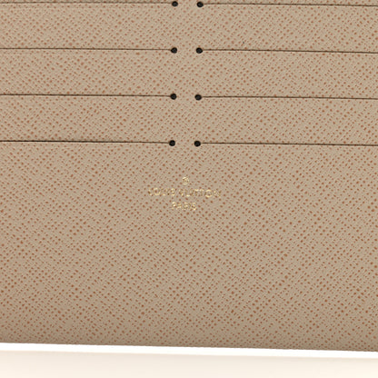 Louis Vuitton Calfskin Felicie Chain Wallet Card Holder Insert Tourterelle 6 of 6