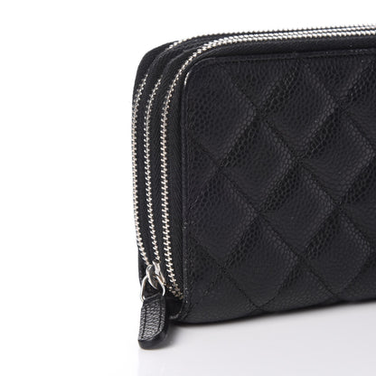 Chanel Caviar Quilted Large Zip Around Phone Holder Black 12 of 15