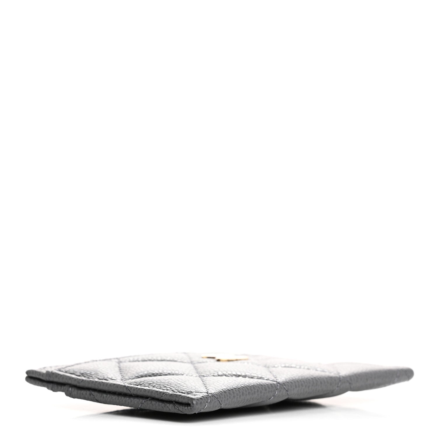 Chanel Caviar Quilted Card Holder Grey 4 of 8