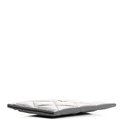 Chanel Caviar Quilted Card Holder Grey 4 of 8