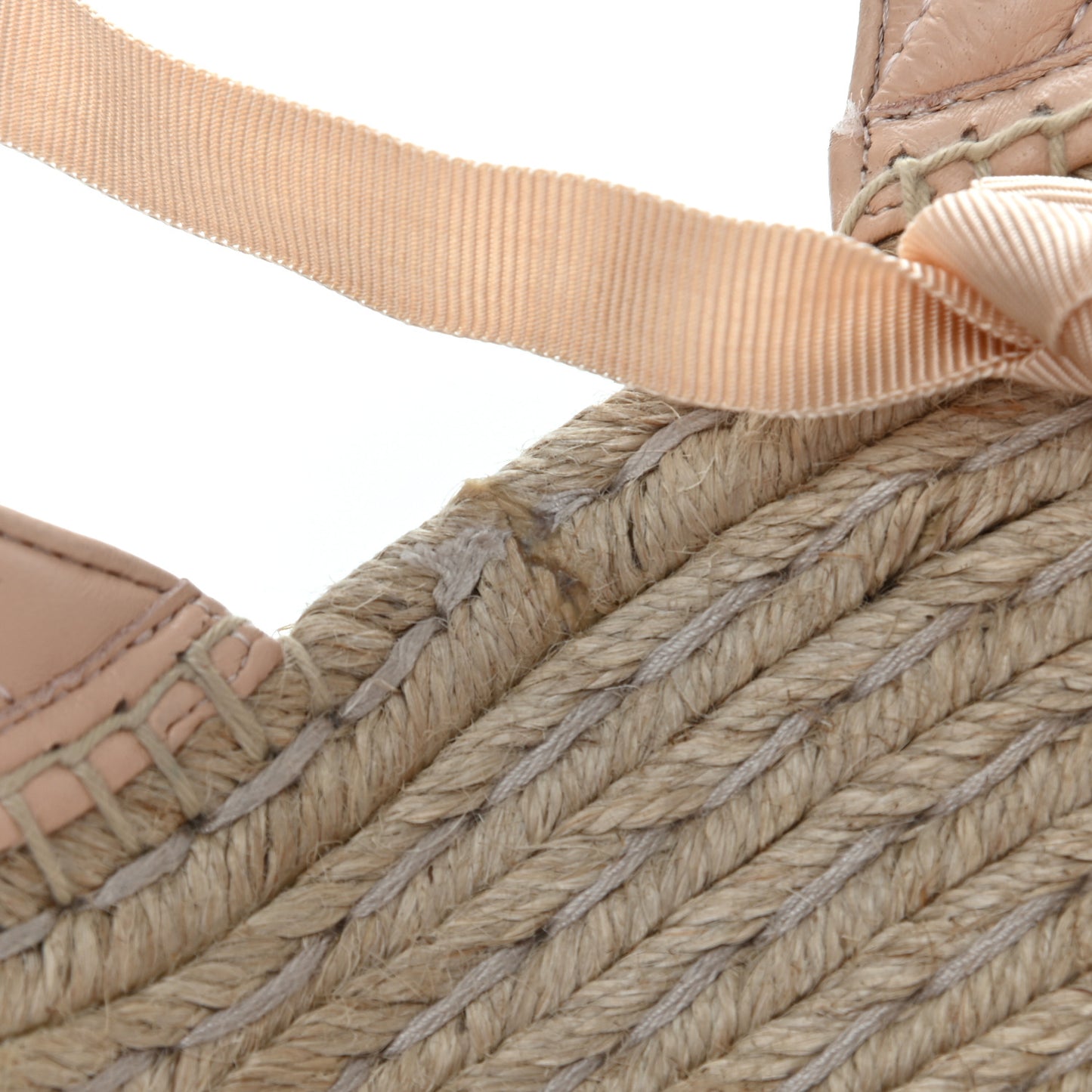 Nappa Matelasse GG Marmont Ankle Wrap Platform 35/120mm Espadrille Wedges 37.5 Skin Rose