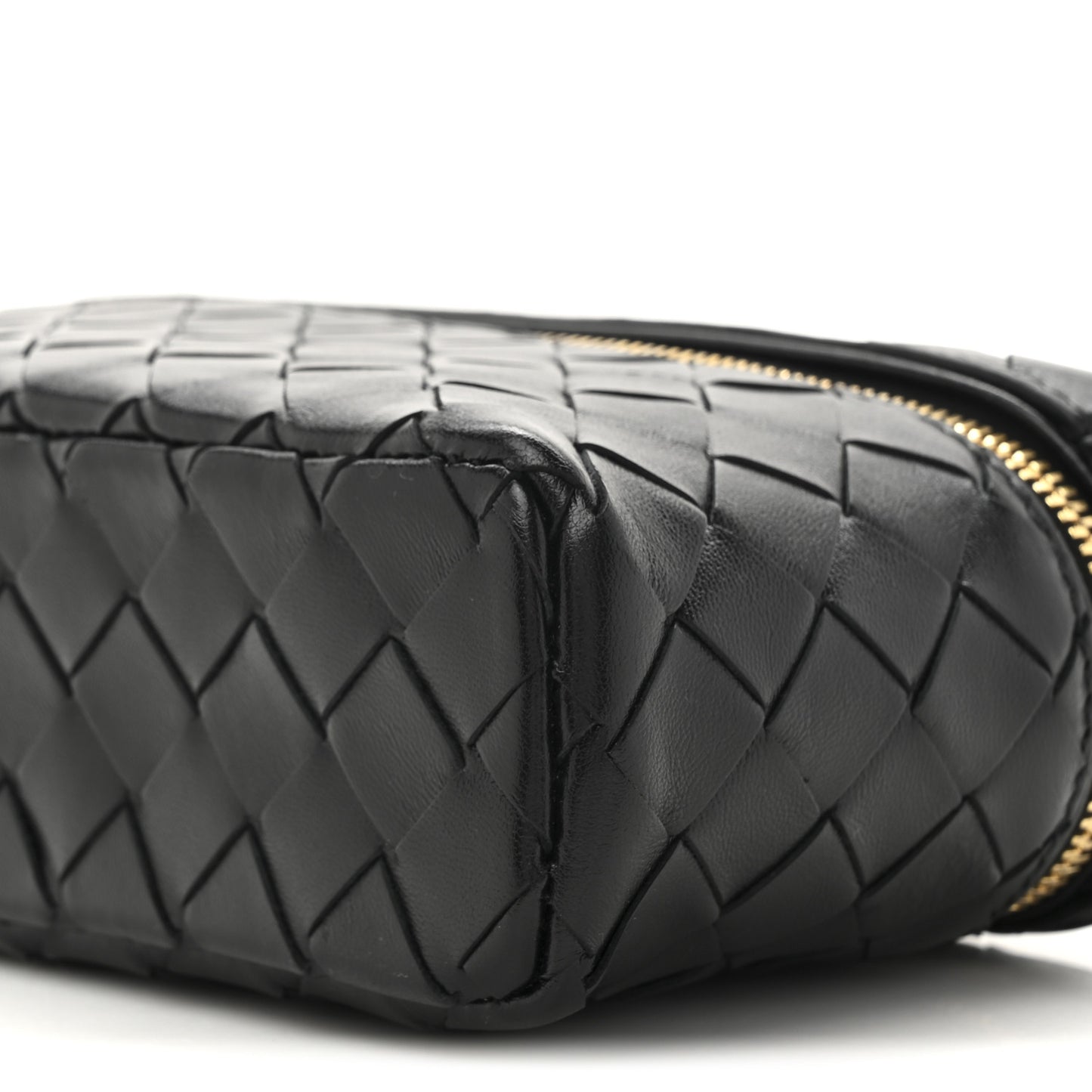 Calfskin Intrecciato Bang Bang Vanity Case Black