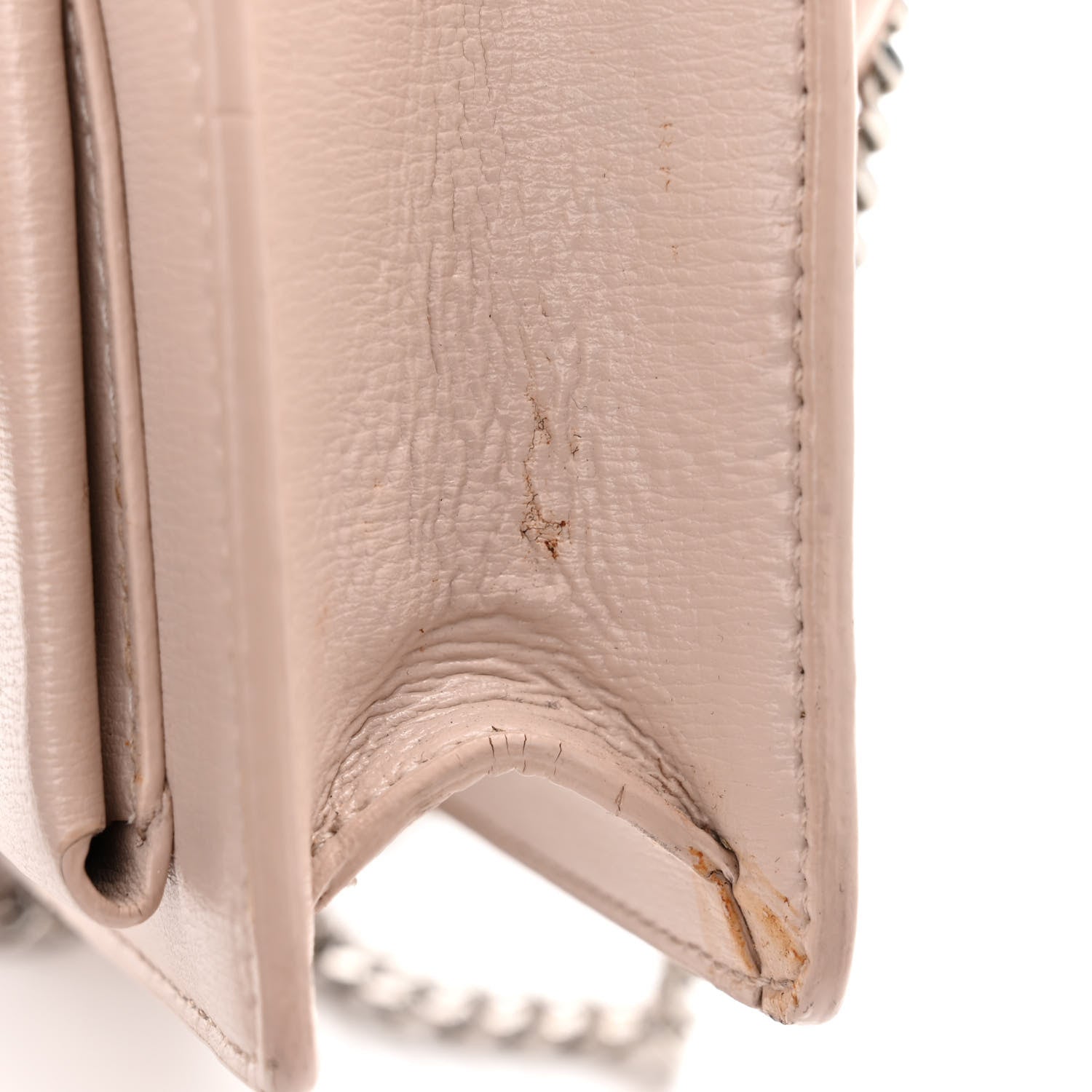 Saint Laurent Calfskin Monogram Sunset Chain Wallet Light Pink 17 of 17