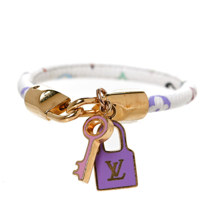 Louis Vuitton Monogram Multicolor Luck It Bracelet 19 White 5 of 5