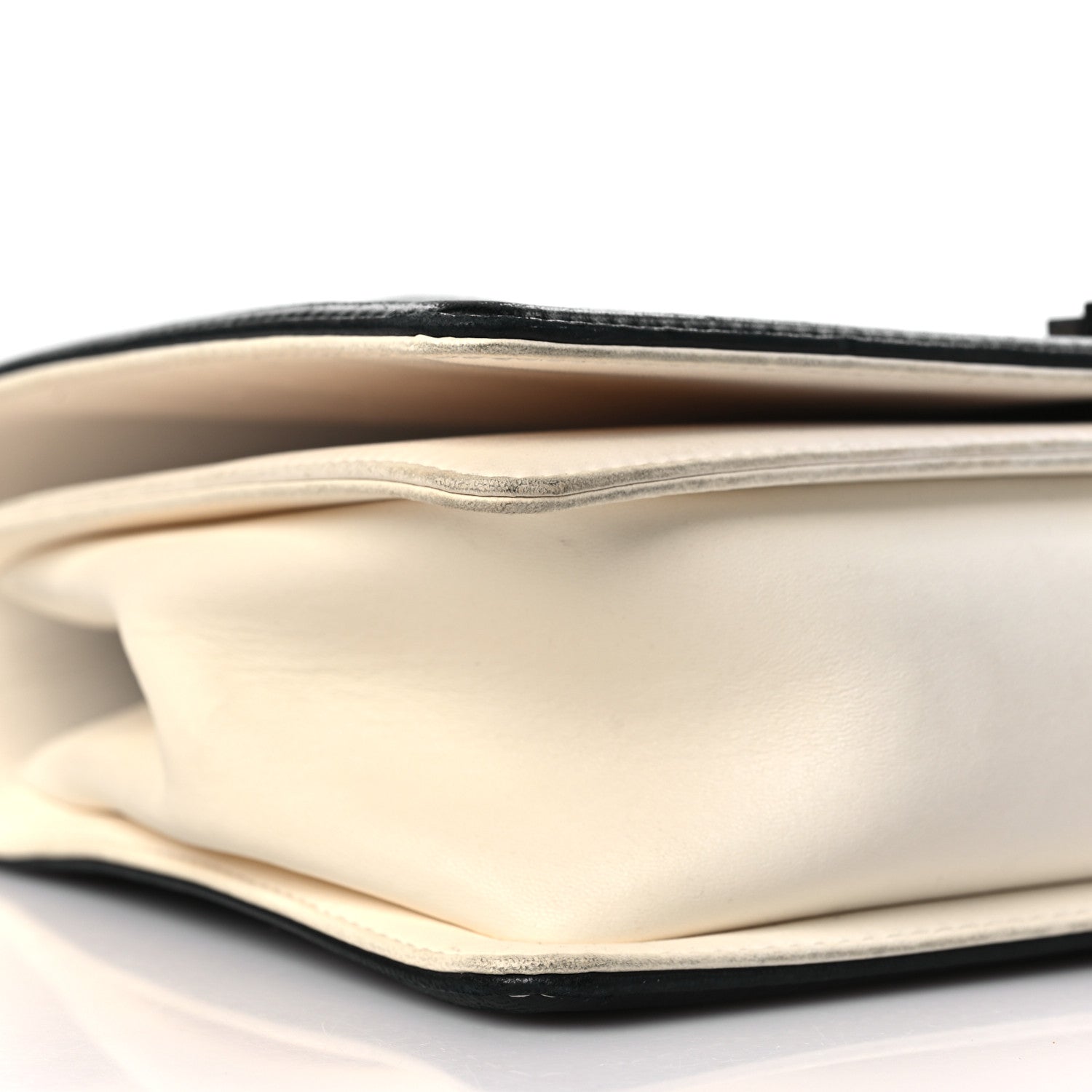 Chanel Glazed Calfskin Geometric Medium Boy Flap White Black 8 of 14