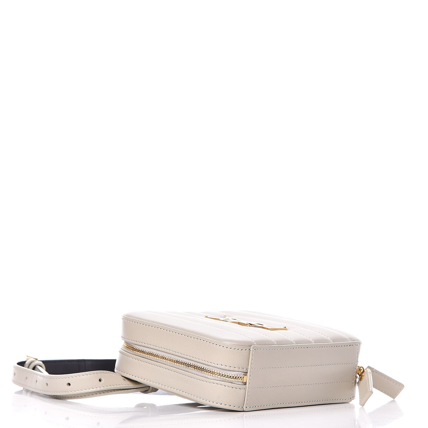 Saint Laurent Lambskin Matelasse Vicky Monogram Belt Bag Crema Soft 4 of 8