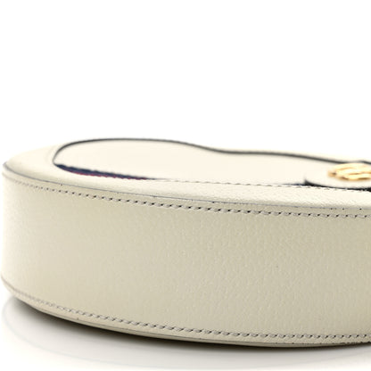 Gucci Textured Calfskin Web Mini Ophidia Round Shoulder Bag Mystic White 9 of 9