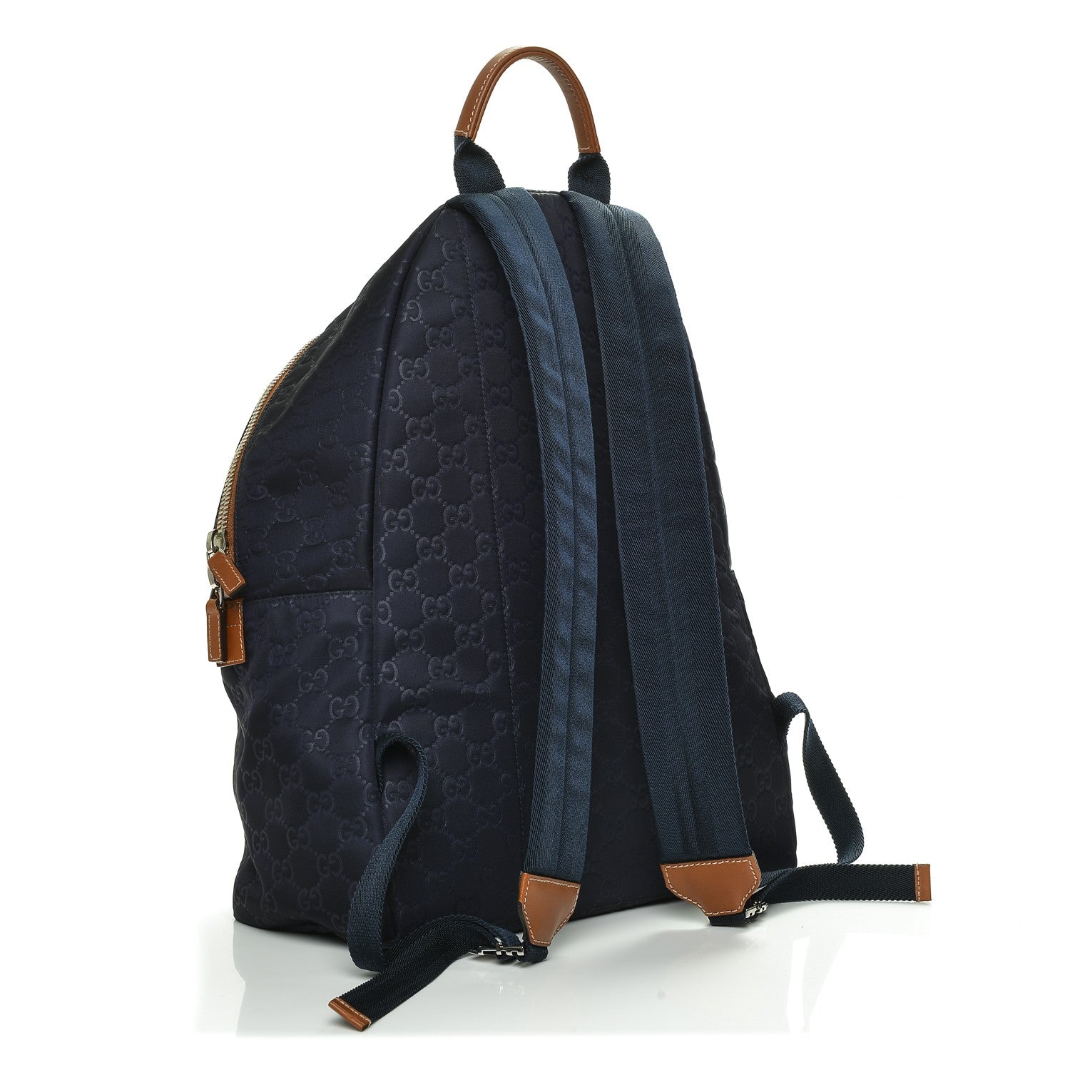 Gucci Nylon Monogram Medium Classic Backpack Blue 3 of 6