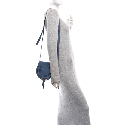 Chloe Calfskin Small Marcie Round Crossbody Bag Royal Navy 2 of 12