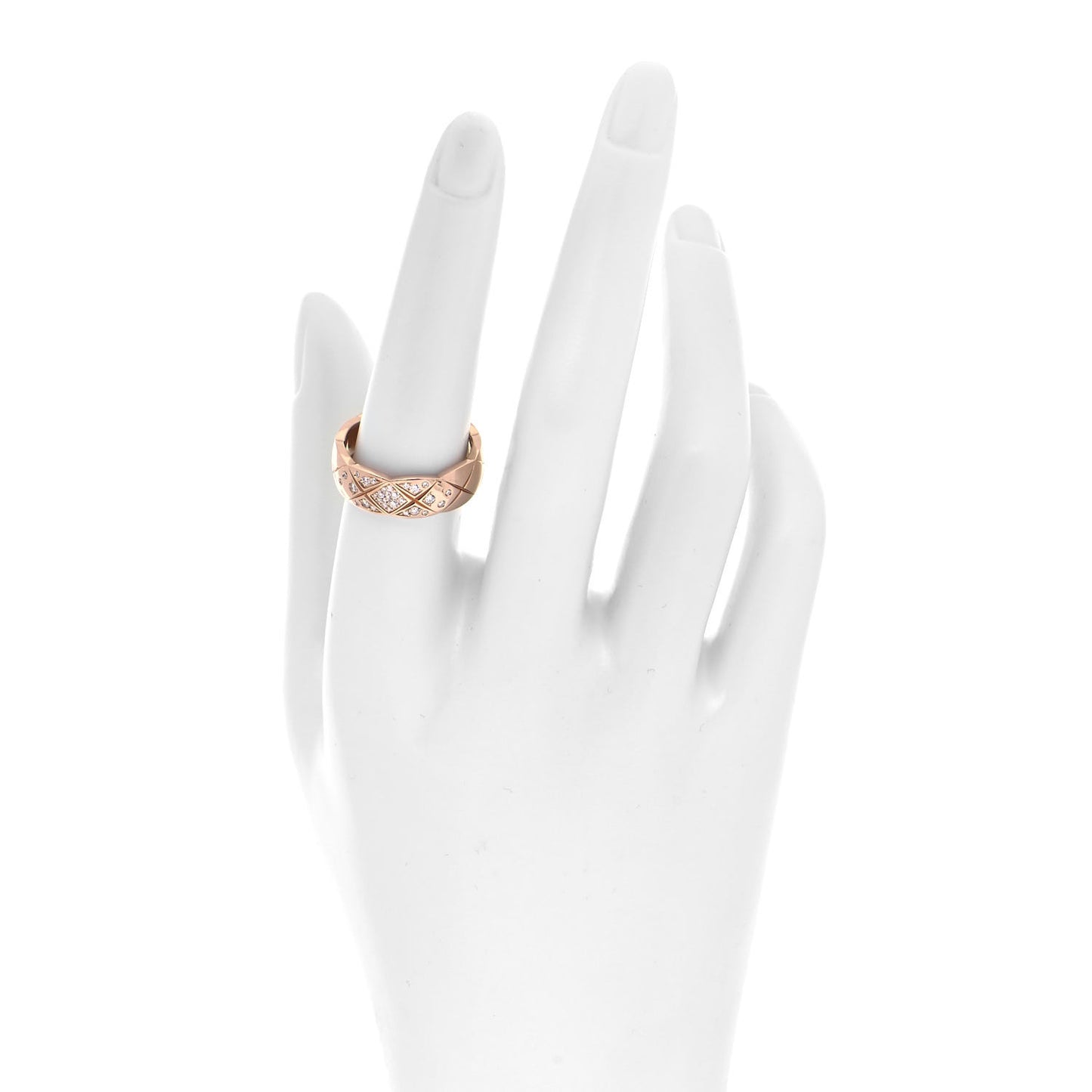 18K Yellow Gold Diamond Small Coco Crush Ring 56 7.5