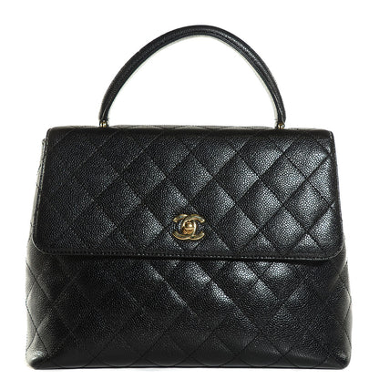Chanel Caviar Quilted Jumbo Kelly Flap Black 1 of 9