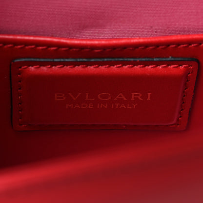 Bulgari Calfskin Small Serpenti Forever Snake Strap Crossbody Bag Red 7 of 10